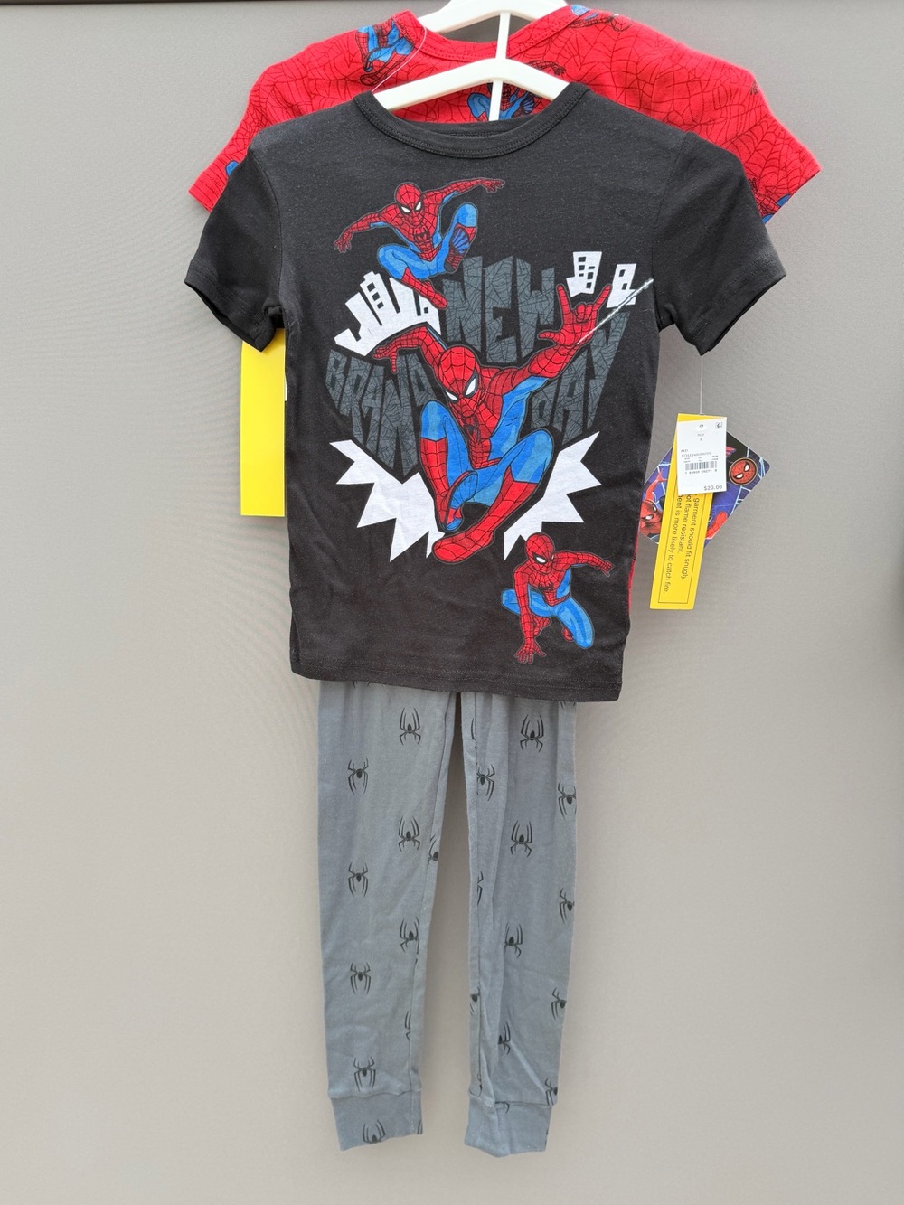 Marvel Spider-Man Boys Pajama Set Size 8 – 4 Piece 100% Cotton